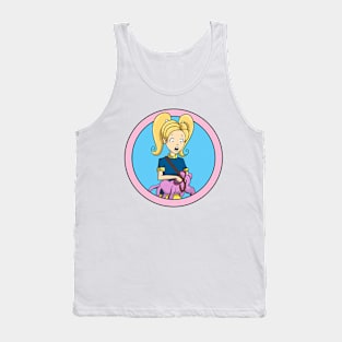 Cute Girl Cartoon Tank Top